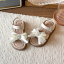 Floral Rhinestone Girls Summer Sandals