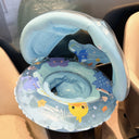 Children Inflatable Swim Seat Ring with Sunshade
