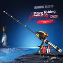 Creative building block fishing baitcasting reel rod