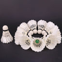 SA535 Goose Feather Badminton Training Balls 12 PCs