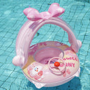 Children Inflatable Swim Seat Ring with Sunshade